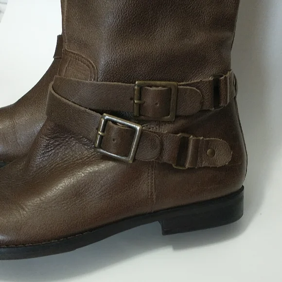 Matisse Brown Leather Round-Toe, Side Zipper Closure Women's Boots. Size-8.5 - Picture 7 of 16
